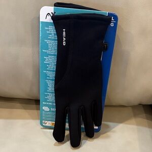 HEAD Sleek Black Thermal Gloves